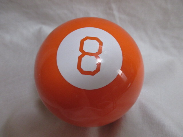 即決★USA マジック 8ボール destiny ball デステニーボール 占い ディスプレイ ビリヤード/オレンジ拍卖