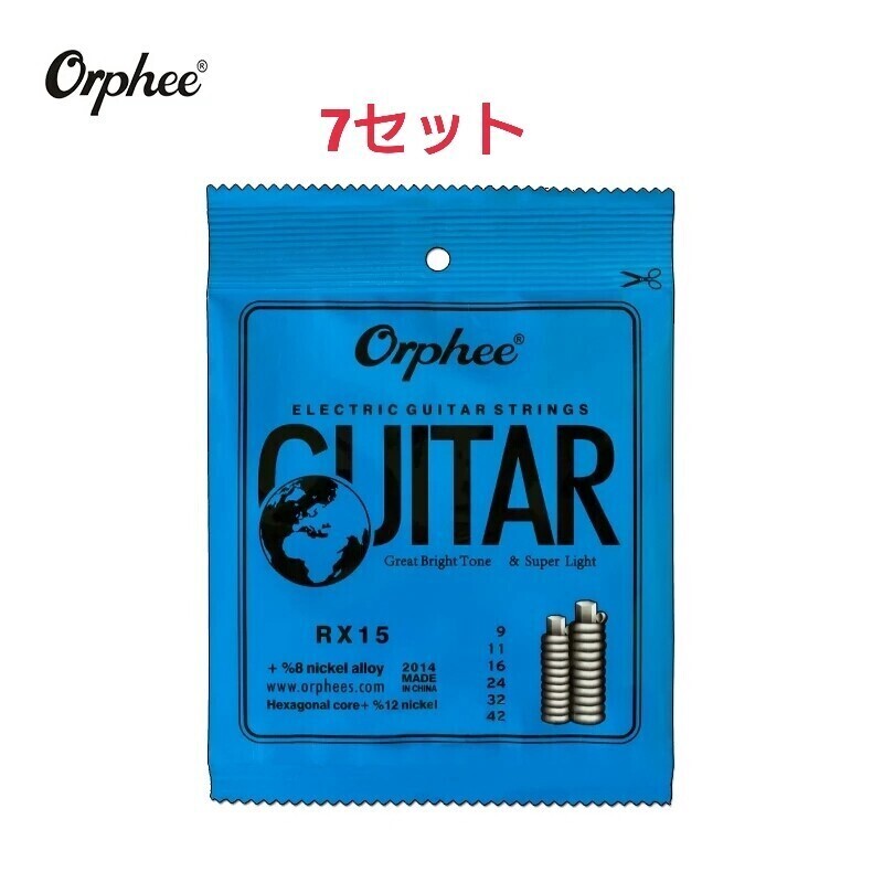 Orphee エレキギター弦 09-42 7セット 拍卖