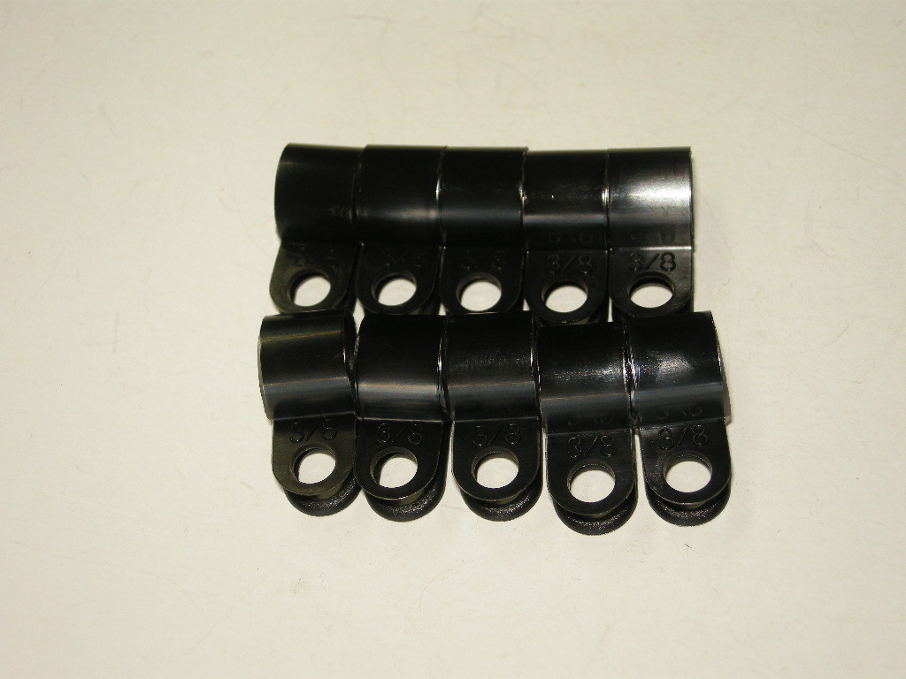 内径9.5φ 配線サドル 10個Set ナイロンクリップ ケーブルバンド 耐候性ブラックタイプ 配線の整理増設等に便利拍卖