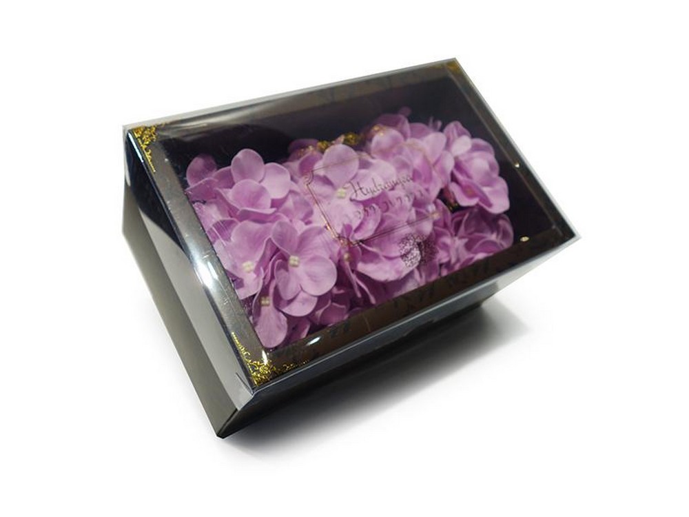 アジサイ 花の形の入浴剤 【ライトパープル】母の日 バスフレグランス あじさい 紫陽花 紫 ソープフラワー 結婚祝 ギフト プレゼント拍卖