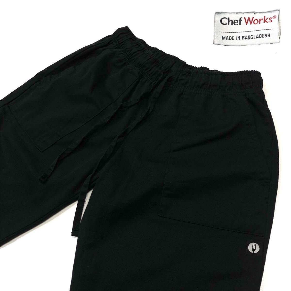 Chef Works/シェフワークス コックパンツ メンズS ブラック WBLK-000拍卖