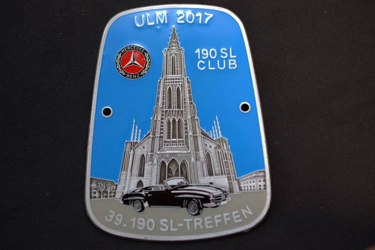 〇 Mercedes 190SL Club エンブレム Badge 2017 ULM W73mm benz ocitye メルセデスベンツ W121 R121 独オーナークラブ 39周年 限定品拍卖