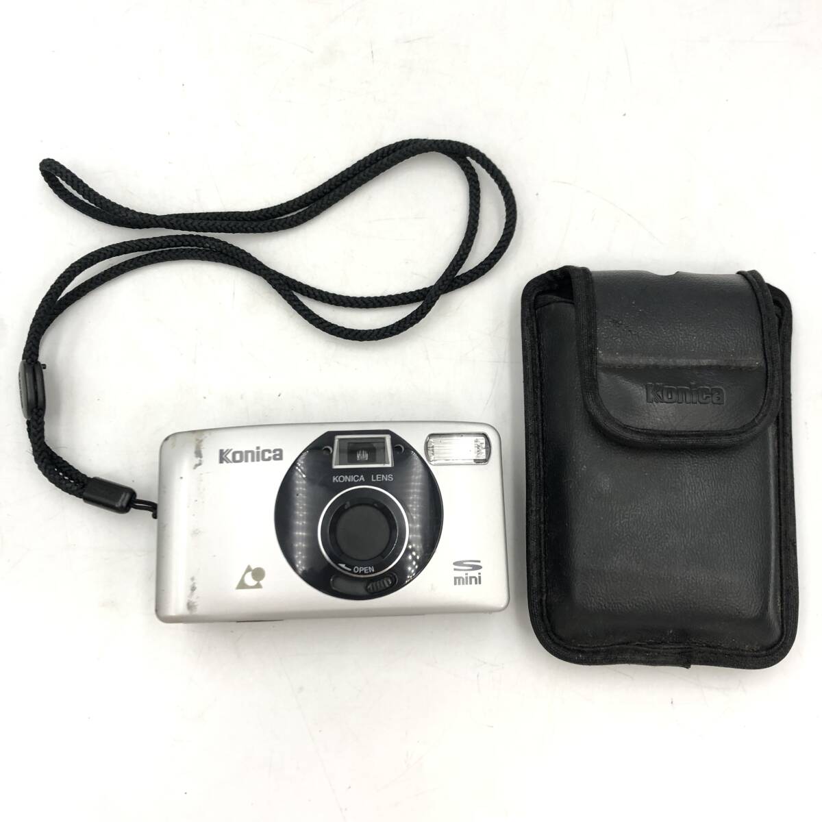 ★通電確認、カバー付き【Konica】フィルムカメラ S mini シルバー ジャンク コニカ拍卖