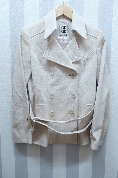 4-3463/MICHEL KLEIN ウールカシミヤショートコート ミッシェルクラン拍卖