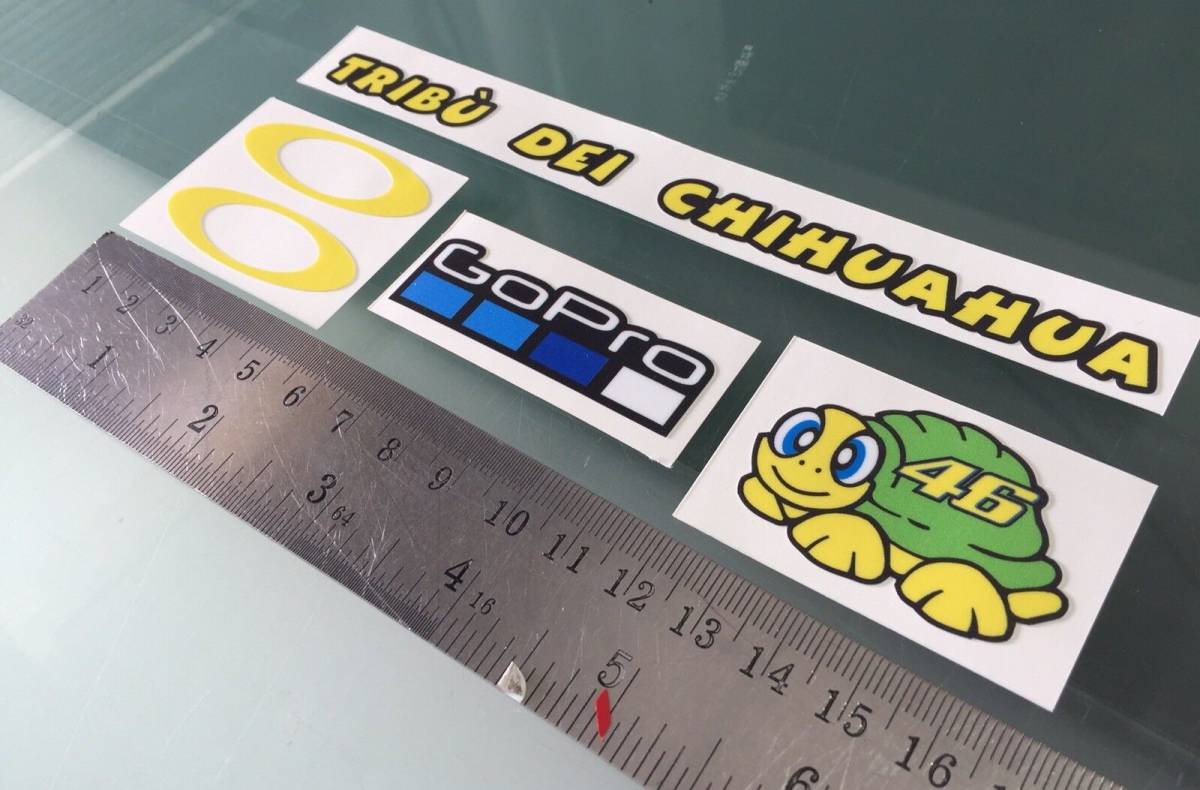 送料無料 Rossi 46 The Doctor Helmet Decal Sticker バレンティーノ ロッシ オートバイレーサー ステッカー シール デカール 5枚セット拍卖