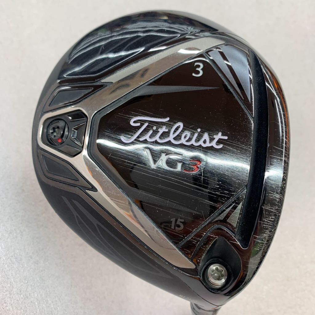 即決■FW / タイトリスト VG3 2018 VGF 3W 15度 フレックスSR 右 カバー無.レンチ無拍卖