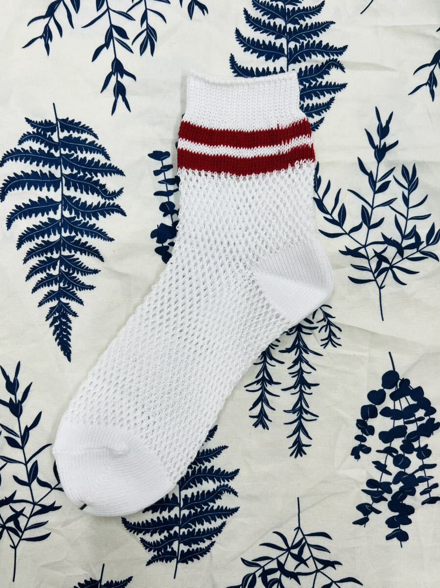 日本製 履き口ゆったり シルクコットン靴下 メッシュ拍卖