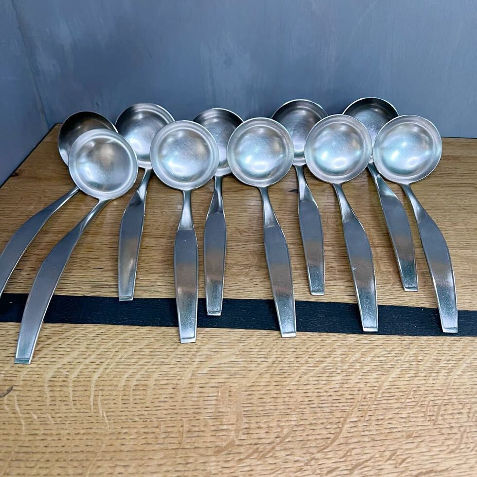 Noritake ノリタケ スープレードル 10本セット Φ7cm ソースレードル ステンレス カトラリー 業務用 食器 中古 飲食店 洋食 カフェ カレー拍卖