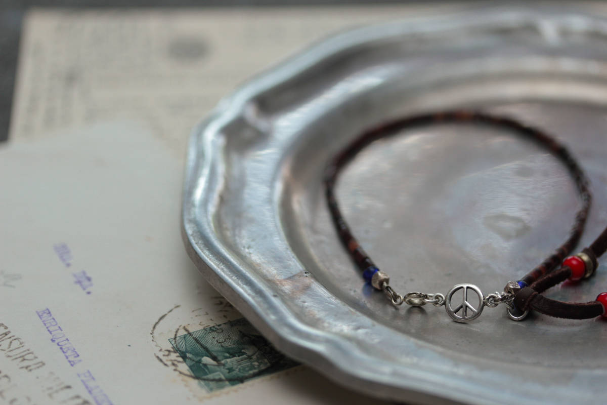 *Shell & Silver925 peace mark アンクレット拍卖