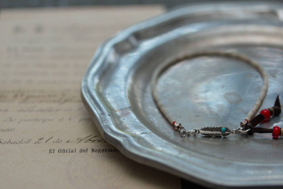 *Shell & Silver925 feather アンクレット拍卖