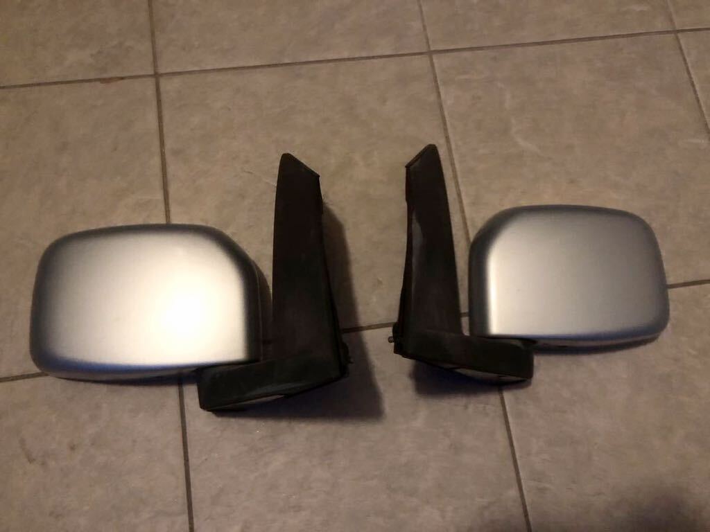 【良品】三菱 ekワゴン ドアミラー 左右 セット 純正 シルバー拍卖
