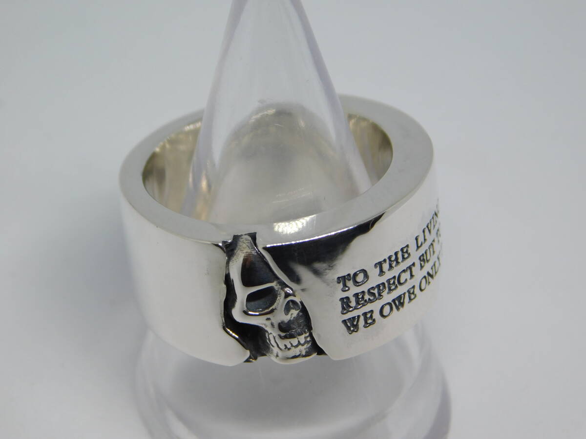 新品 未使用 23号 ドクターモンロー メッセージ スカル リング 指輪拍卖