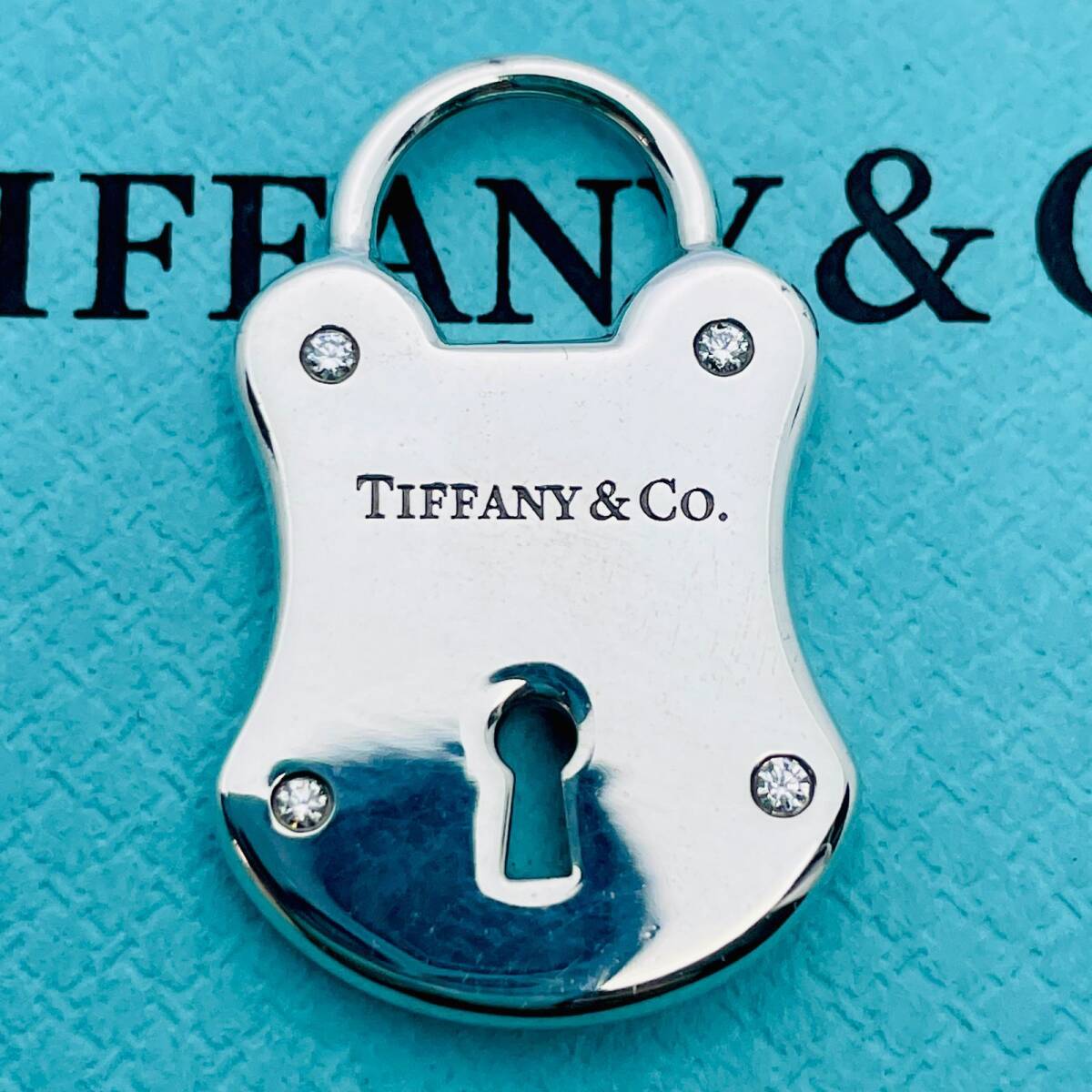 希少 ヴィンテージ ティファニー パドロック ダイヤ ペンダントトップ ネックレストップ シルバー925 キー 鍵穴 Tiffany&Co. /24-1054拍卖