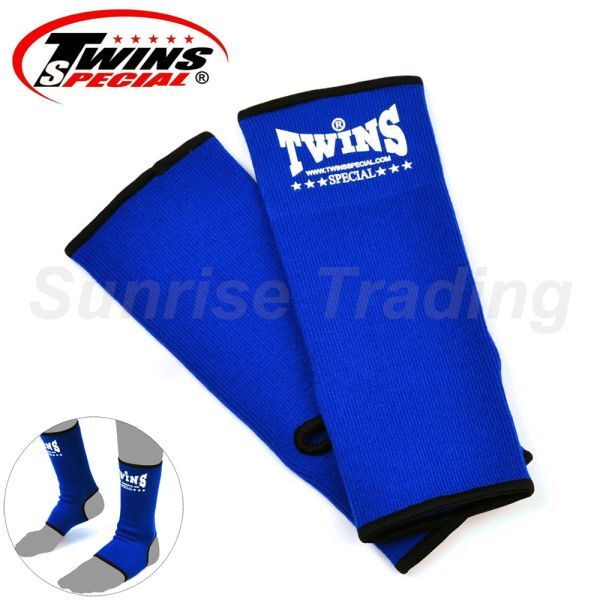 新品 Twins ツインズ アンクルサポーター ブルー AG1 Lサイズ 伸縮タイプ ムエイタイ キックボクシング MMA 格闘技拍卖