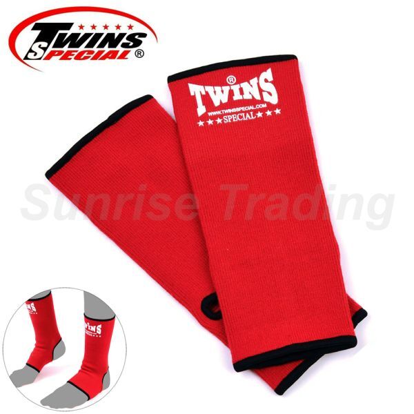新品 Twins ツインズ アンクルサポーター レッド AG1 Mサイズ 伸縮タイプ ムエイタイ キックボクシング MMA 格闘技拍卖
