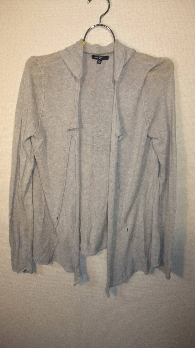 ★GAP★Ladies Hoodie Long sleeve tops ギャップ長袖レディーストップスフード付き サイズM 着丈約66Cm 身幅約50Cm USED IN JAPAN拍卖
