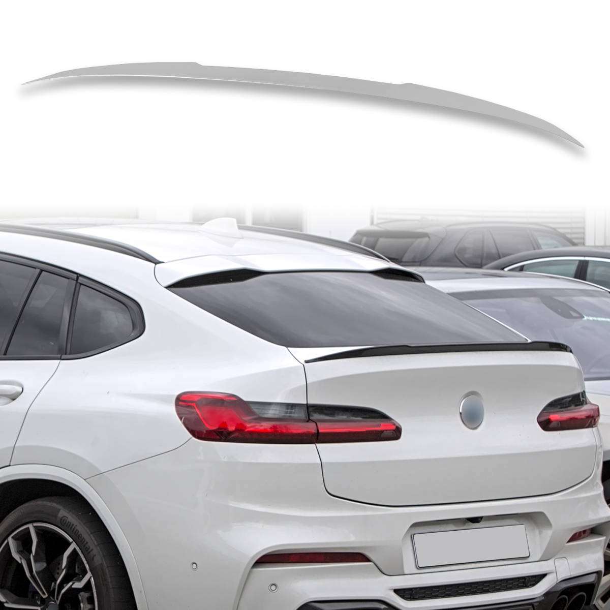 純正色塗装済 ABS製 トランクスポイラー BMW用 X4 G02 Pタイプ ポン付け カラーコード:A83 QTS-51147拍卖