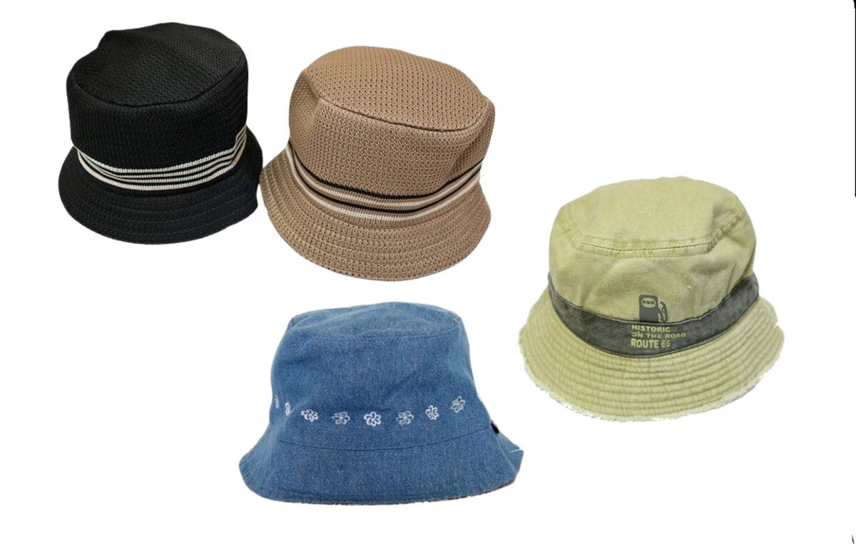 【新品】子供 熱中症対策 帽子 4個セット★Aurelia KOBEセット★【48-50cm】◆ハット キッズ 春夏 日本真田帽子 神戸 JAPAN 幼児拍卖