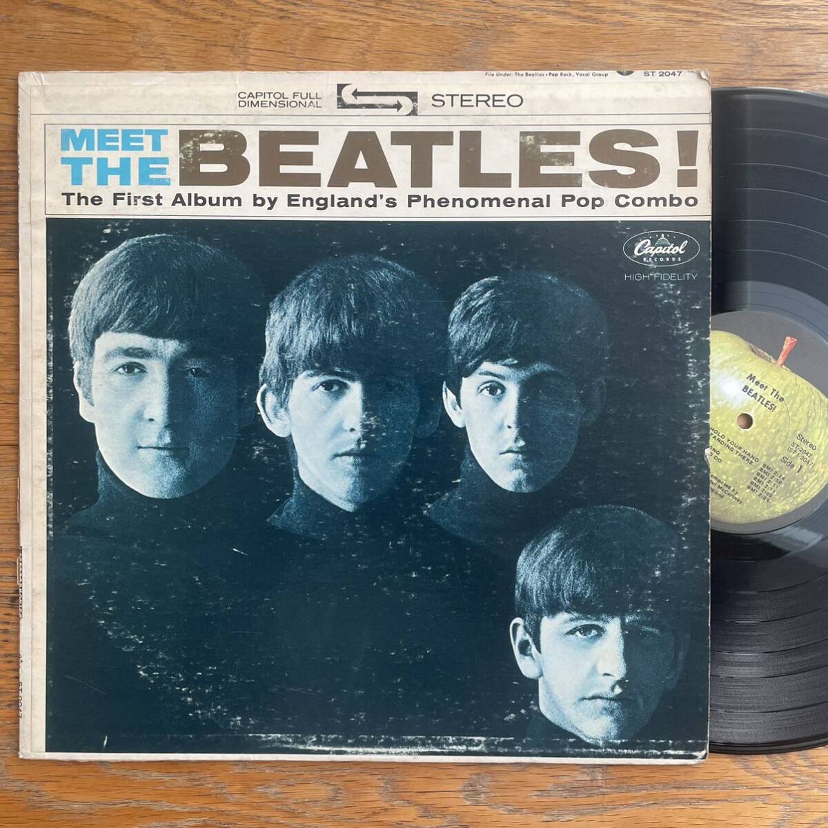 US盤 LP BEATLES ビートルズ Meet The Beatles! レコード アナログ盤 ジョンレノン John Lennon punk R&R パンク天国拍卖