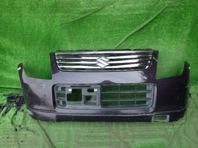 MH23S ワゴンR リミテッド系 純正フロントバンパー FXリミテッド FTリミテッド FX-Sリミテッド 紫 71711-70K0 グリル スポイラー エアロ付拍卖