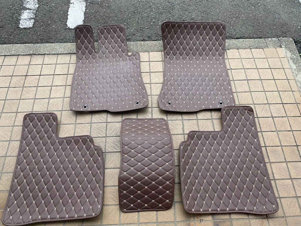 売切 ★W221 メルセデスベンツ 左ハンドル レザーフロアマット キルティング拍卖