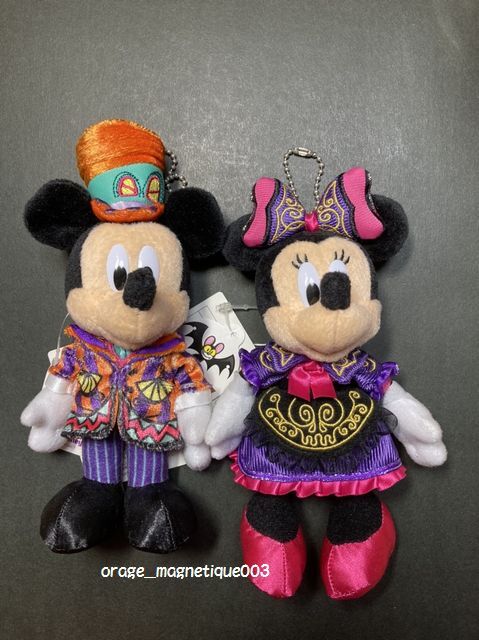 ディズニー ぬいぐるみバッジ ハロウィン 2012年 タグ付 ミッキー ミニー Disney ハロウィーン TDL Halloween ミッキーマウス 拍卖