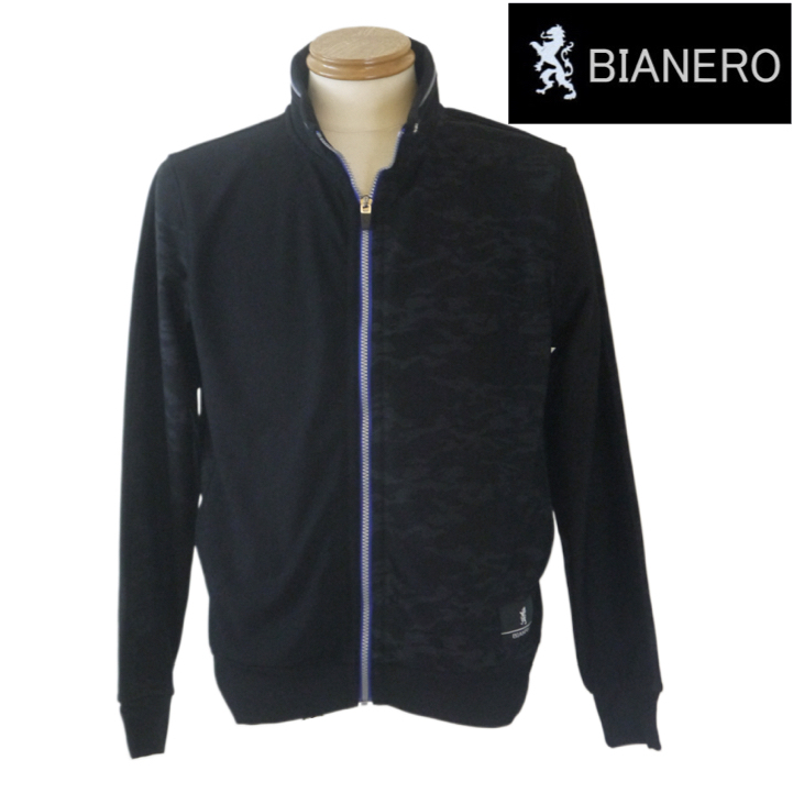 【秋冬SALE】ビアネロ/BIANERO 秋冬物 切り替えトラックジャケット 071-紺 48/Lサイズ拍卖