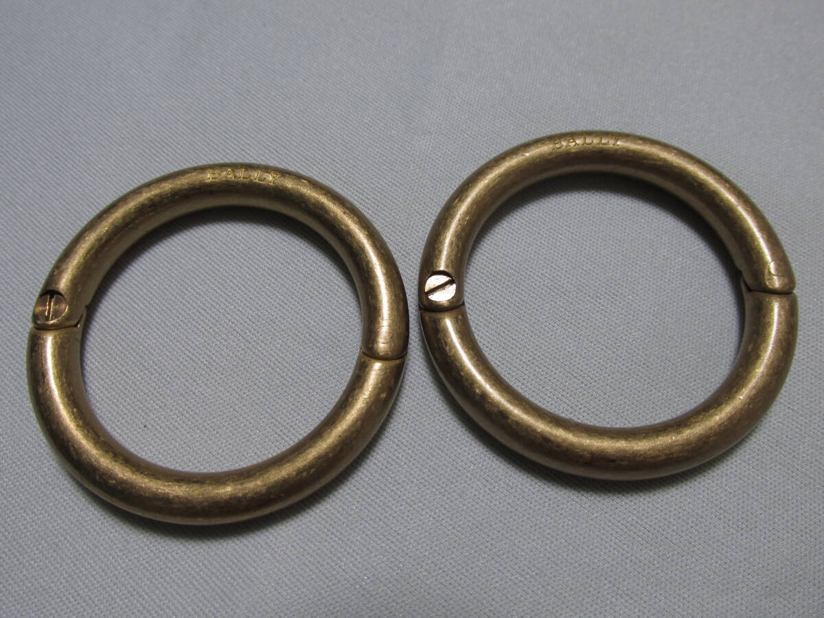 《超美品》BALLY バリー ブラスリング 2個セット拍卖