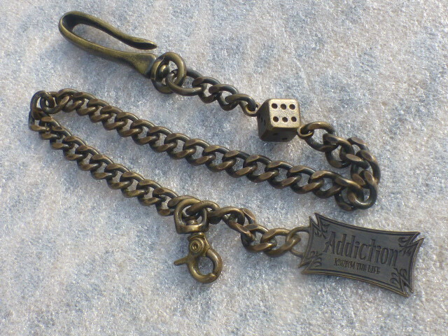 【即落!】アディクション ウォレットチェーン ローライダー KUSTOM ムーンアイズ HOTROD カスタムスタイル ロカビリー 59 63 64 インパラ拍卖