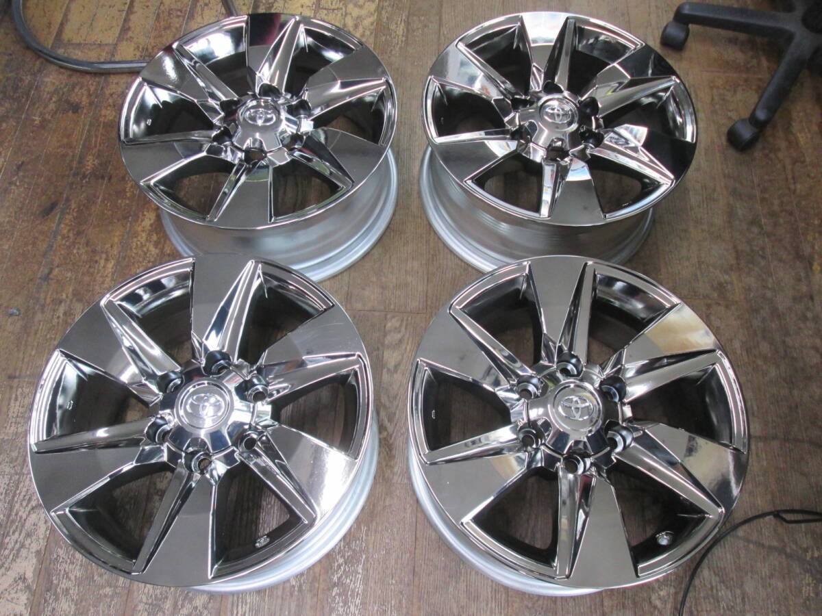 ワルタ オリジナル真空薄いブラックメッキ!トヨタ プラド 後期 純正 高級感!目玉度最高!オリジナル感最高!ドレスアップに!拍卖