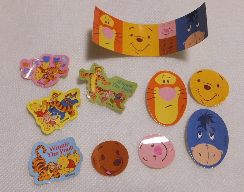 ディズニー シール くまのプーさん ティガー イーヨ ピグレット ステッカー拍卖