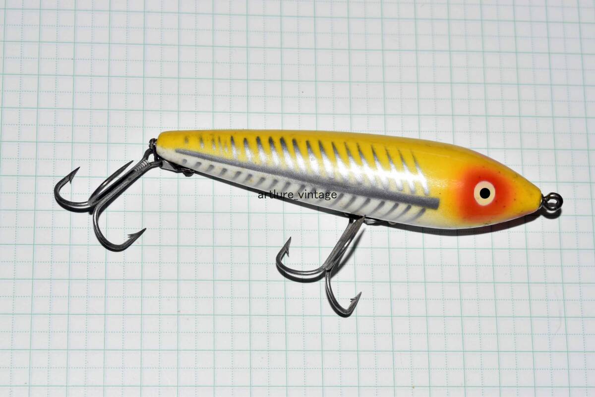 ORIGINAL HEDDON WOOD ZARAGOSSA #6500 XRY VINTAGE WOODEN LURE HEDDON (8347-326)USA MADE #OLDLURE #ARTLURE_VINTAGE #ヴィンテージ拍卖