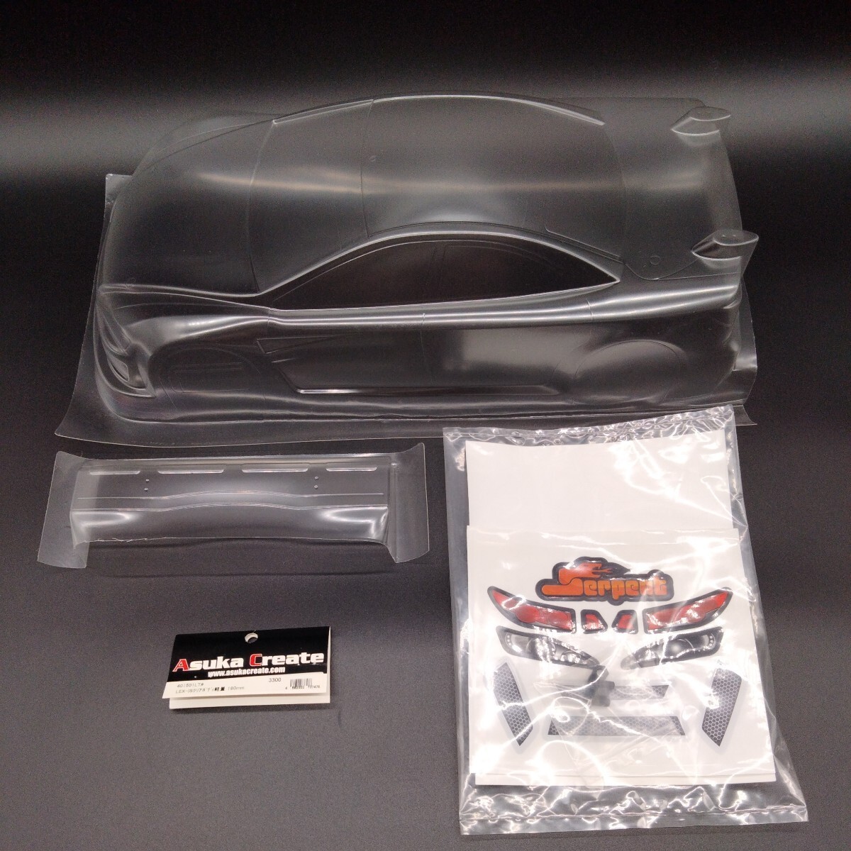 ② 未使用 Asuka create LEX-IS クリアボディ軽量 190mm 401501LT# 飛鳥 ドリフト ラジコン拍卖