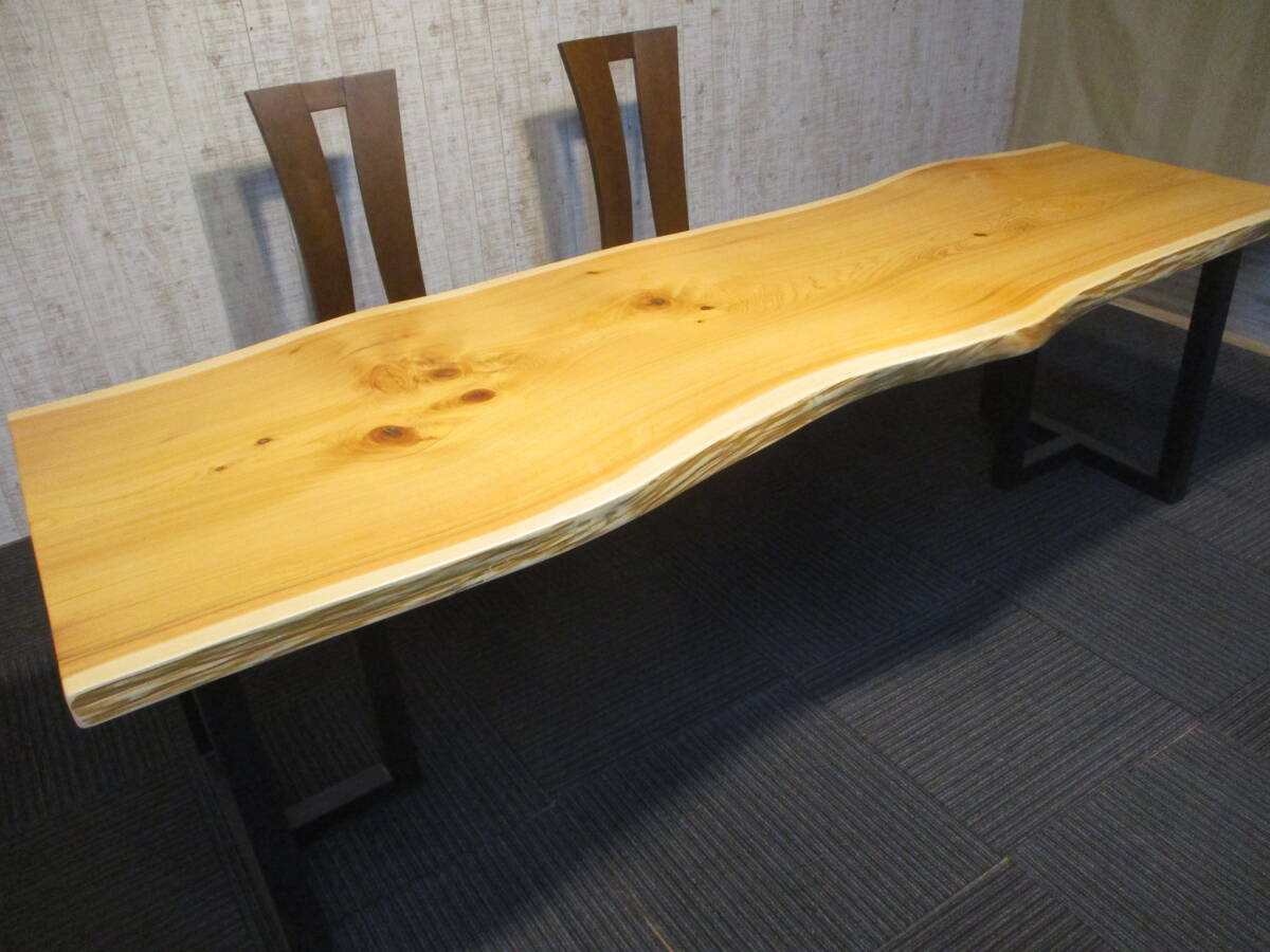 #1200■ 桧 ヒノキ カウンター 一枚板 無垢 テーブル 板 ローテーブル ダイニングテーブル 座卓 天板 無垢一枚板 デスク拍卖