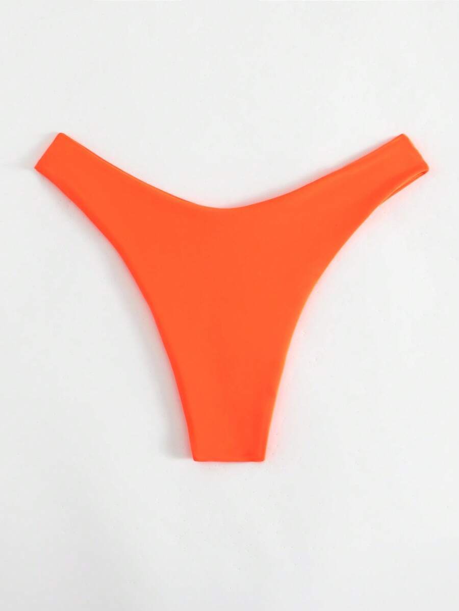 レディース 水着 ボトムス ビーチ スイムウェア ソリッド ハイカット ビキニボトム拍卖