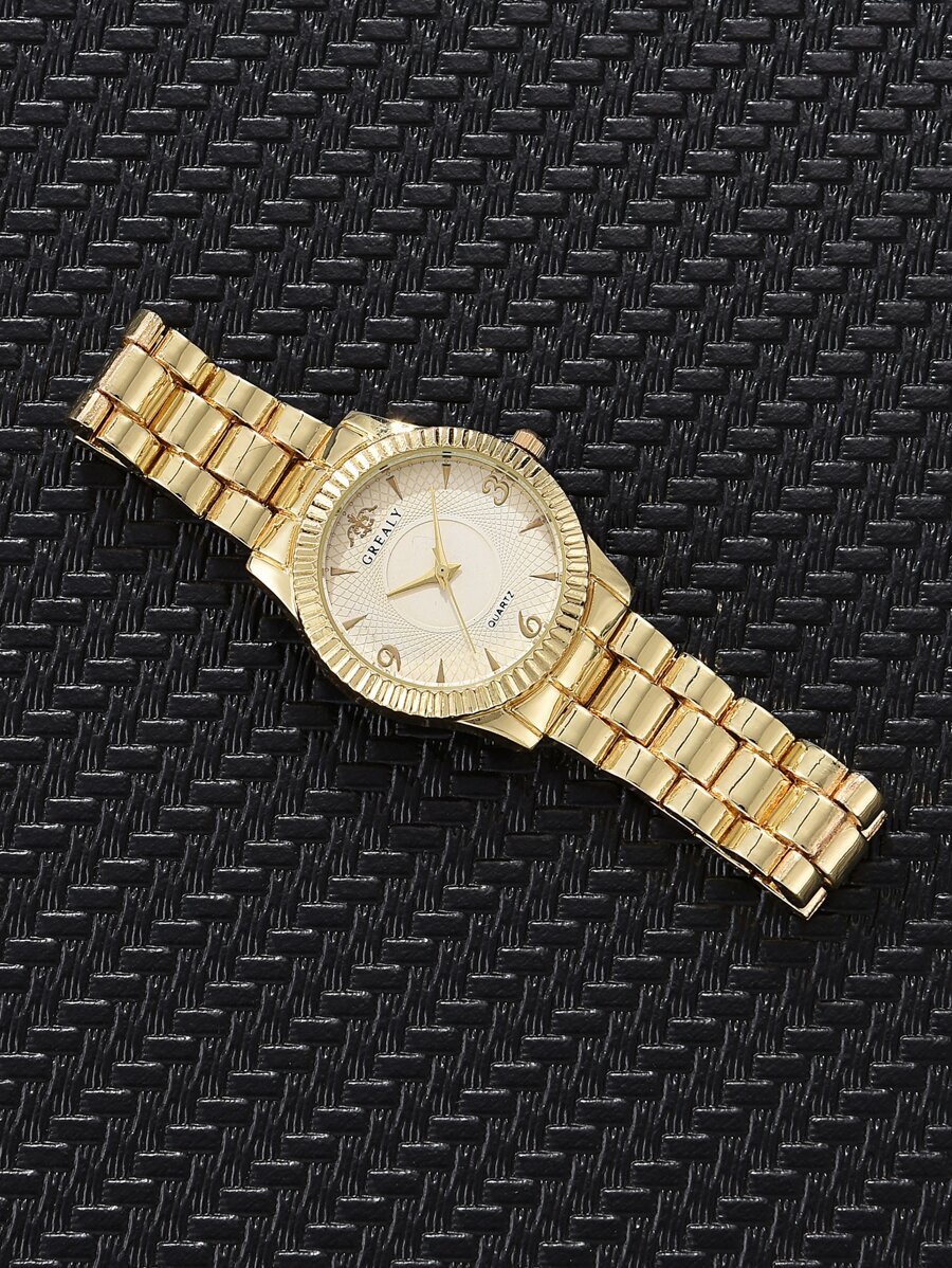 腕時計 レディース クォーツ グレアリー レディースウォッチ 円形針 ゴールドクォーツ時計 ファッション カジュアル ギフト用拍卖