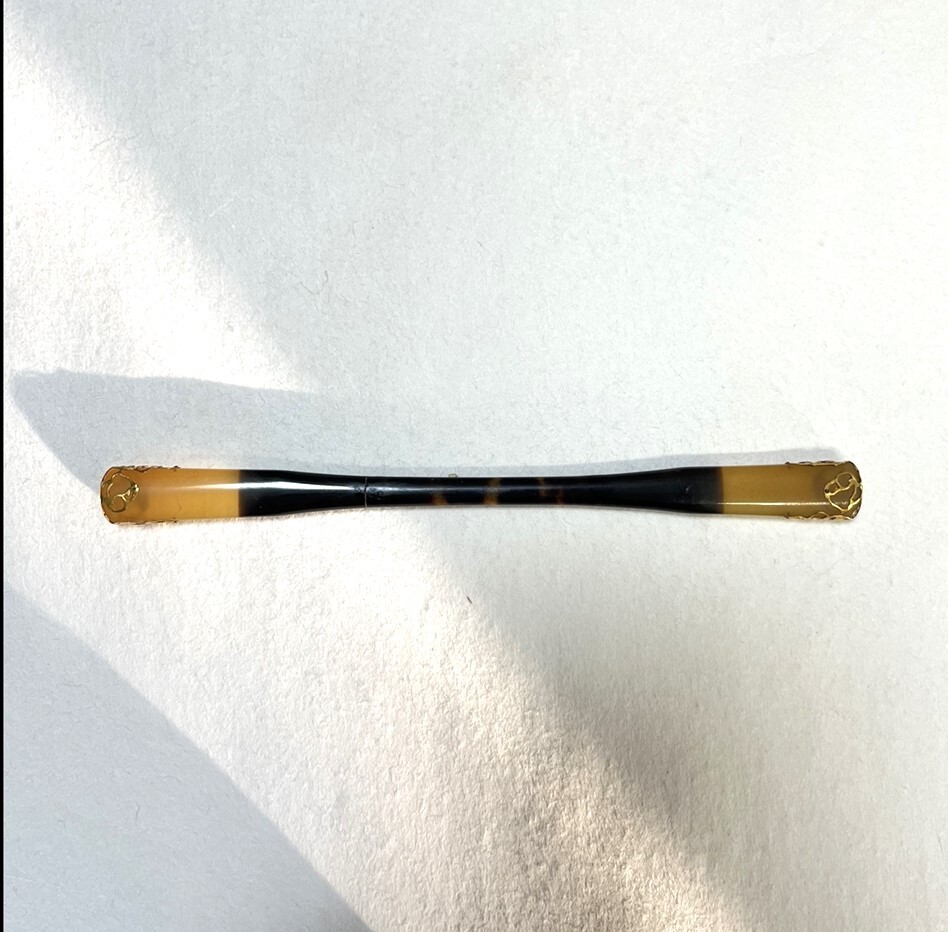 花とら●リサイクル髪飾り 簪 笄 べっ甲風 金細工 Z8085 240604-B拍卖
