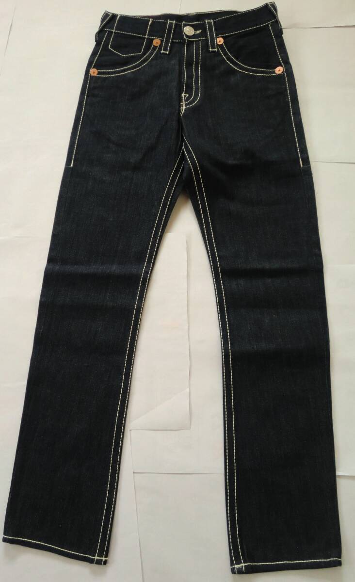 TRUE RELIGION トゥルーレリジョン MARCO BIGT w27 デニムパンツ 新品未使用 ジーパン 太ステッチ インディゴ 米国製拍卖