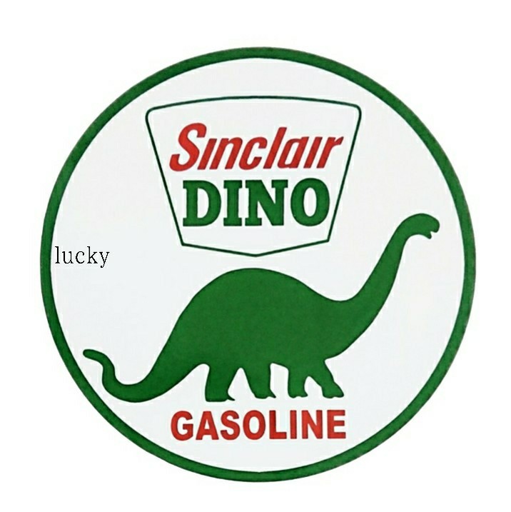 ヴィンテージ レトロ 転写 ステッカー 車 カッティングステッカー シール シート デカール SINCLAIR OIL シンクレア ガソリン 恐竜 luk281拍卖
