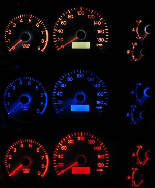 ランサー(CP9A) メーターLED照明セット! ホワイト拍卖
