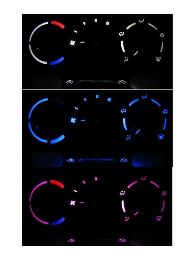 ワゴンR エアコンパネルLED照明 MC系 ピンク拍卖