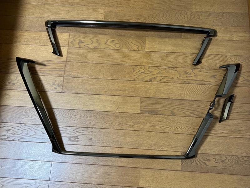 ■新品■トヨタ 純正 クラウン アスリート フロントバンパーラジエーターグリルメッキモールガーニッシュ 5点セット クロームメッキ拍卖