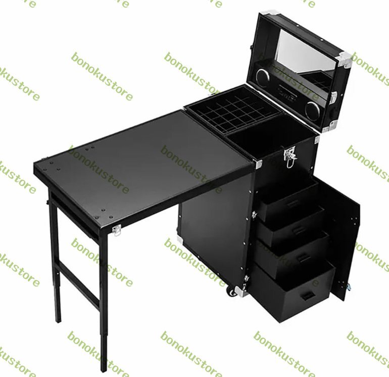 トラベルローリングマニキュアテーブル マニキュアショップ用折りたたみ式ネイルデスク 技術者用プロフェッショナルポータブルネイルテーブ拍卖