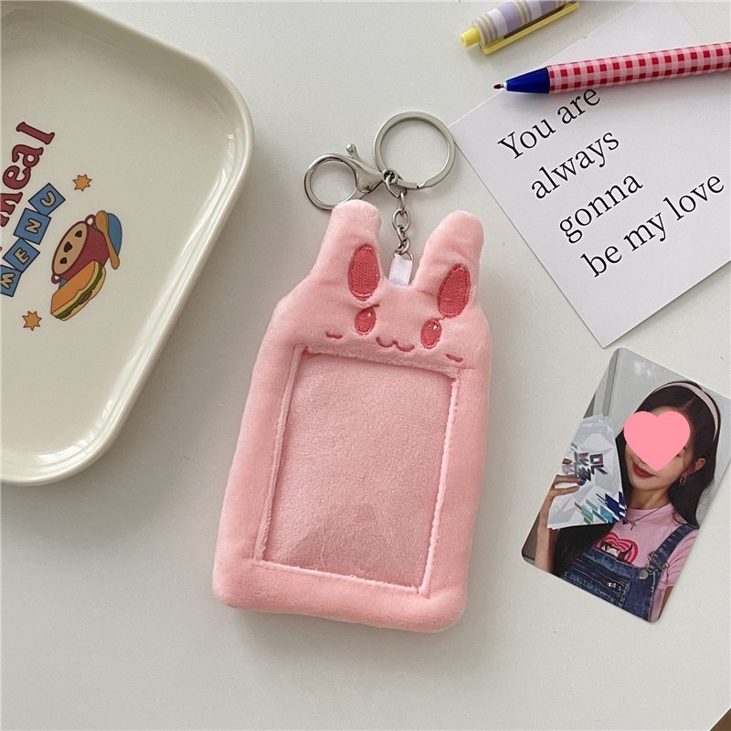 アニマル トレカケース ホルダー 推し活 キーホルダー パスケース かわいい ぬいぐるみ うさぎ MMN0035拍卖