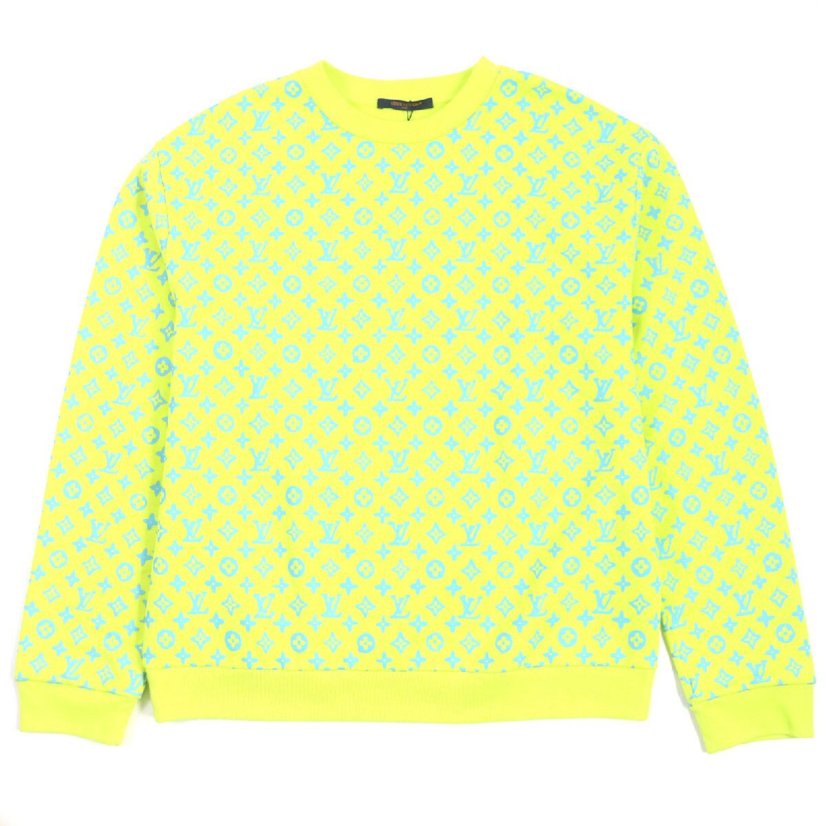 極美品▼ルイヴィトン 23SS Monogram Print Chewneck Sweat Shirt モノグラム総柄 クルーネック トレーナー スウェット XL 箱付き 正規品拍卖