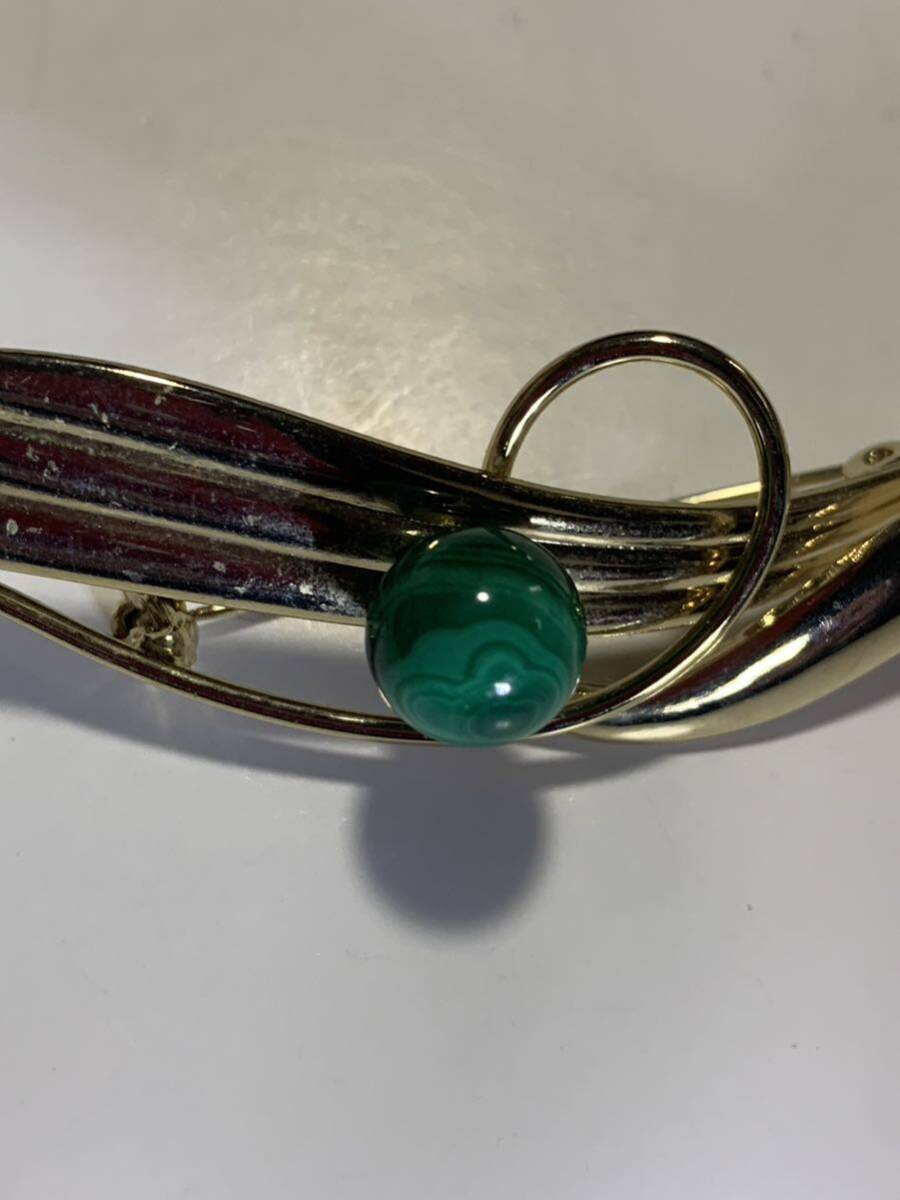 マラカイトのブローチ   新品拍卖