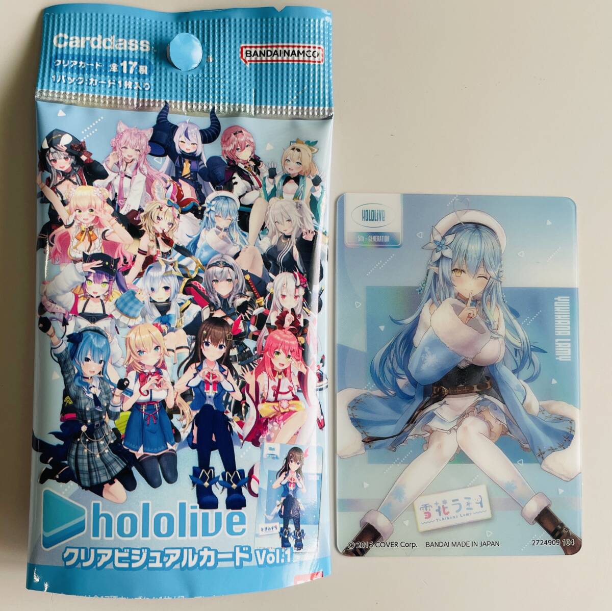 送料85円~☆hololive クリアビジュアルカード vol.1 雪花ラミィ☆ホロライブ クリアカード拍卖