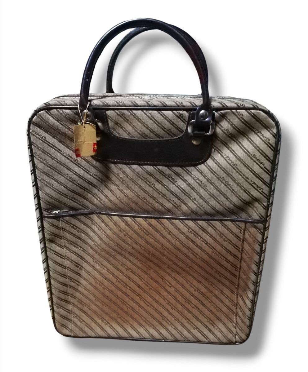 【訳あり】 ビジネスバッグ? 着物バッグ? 鞄 手持ち / ブラウン 現状品拍卖