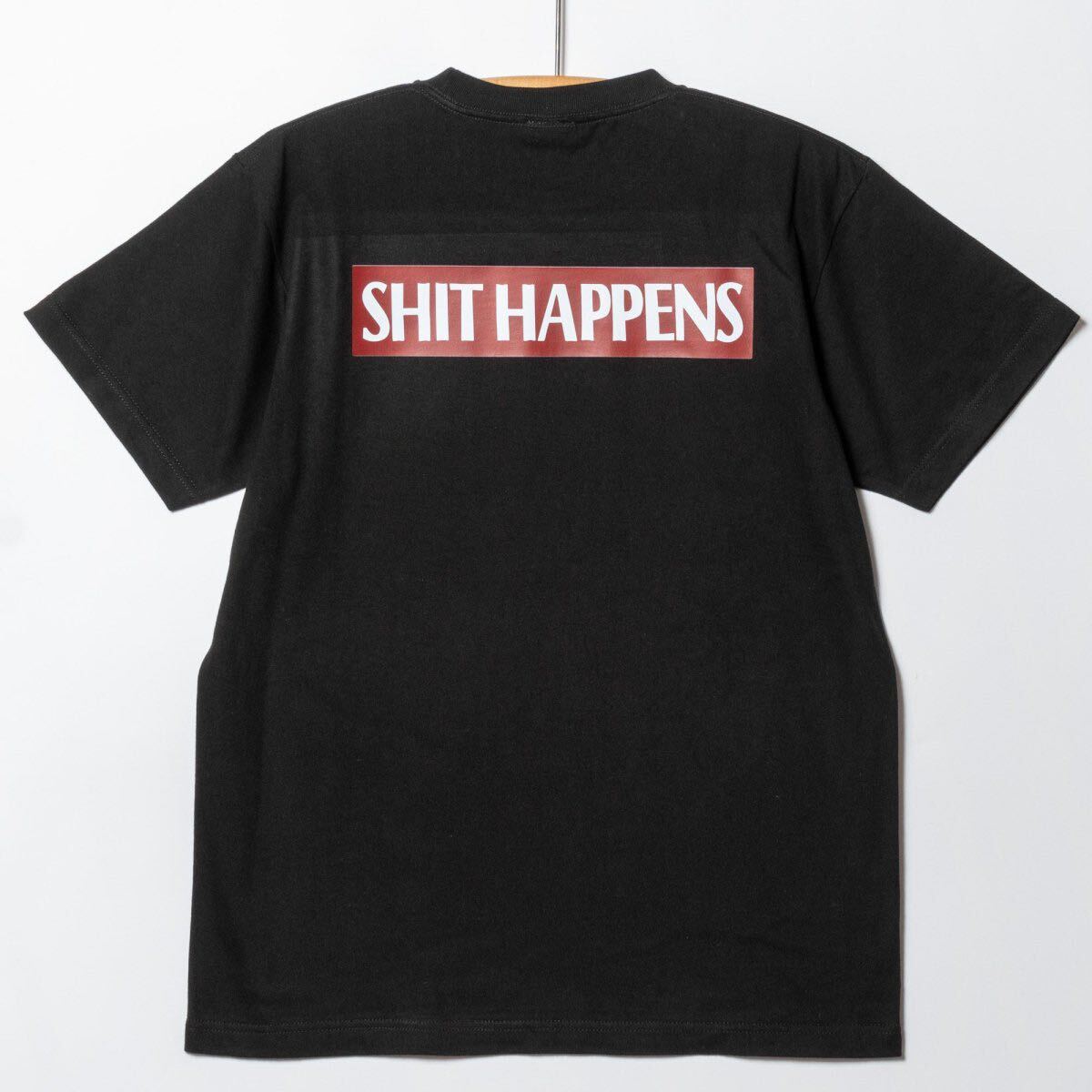 SIRANOBROS/シラノブロス Tシャツ SHIT HAPPENS ブラック XL拍卖