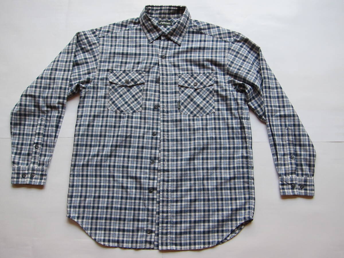 Phenix フェニックス★ 長袖シャツ サイズ L 青系 アウトドア 山シャツ トレッキング キャンプ ハイキング拍卖